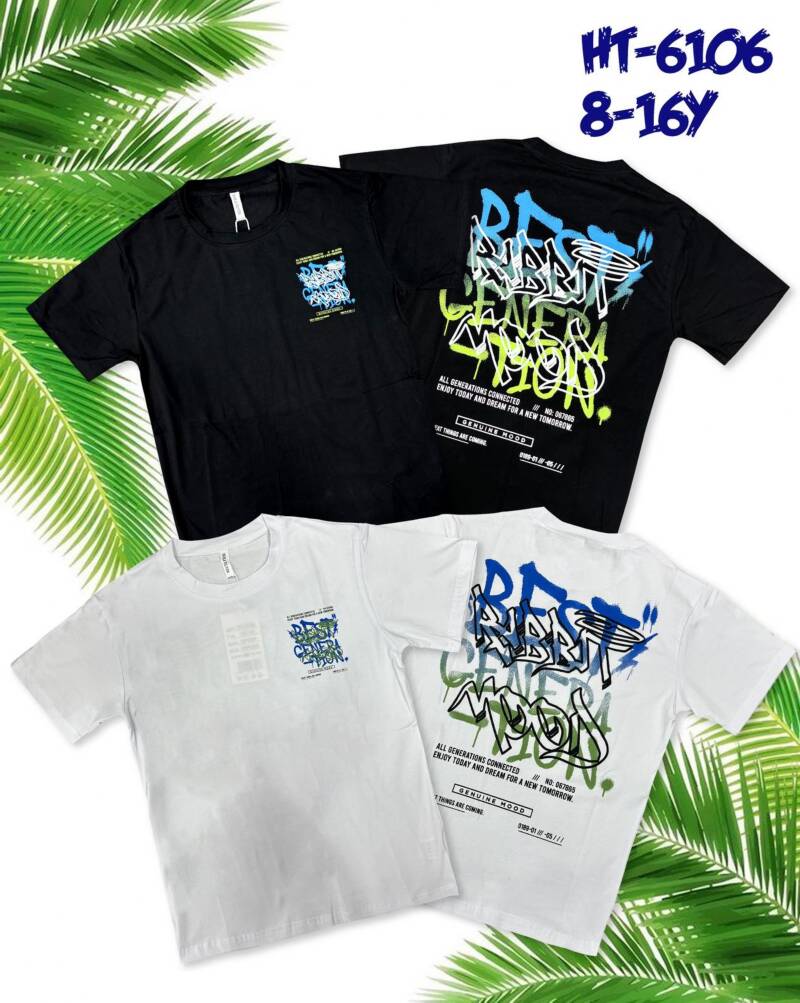 Bluzka chłopięce. Roz 8-16. Mix Kolor Paczka 5 szt.